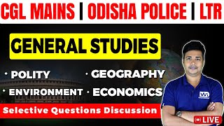 GENERAL STUDIES  Top MCQs Discussion  CGL MAINSODISHA POLICELTR  odishapolice ossccgl2024 [upl. by Sucerdor]