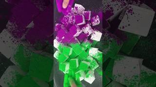 Purple and green soft and Crunchy satisfying oddlysatisfying shortscreate relaxing [upl. by Finnie]