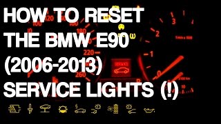 Reset BMW 3Series E90 Service Lights [upl. by Mudenihc318]