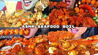 ASMR SEAFOOD BOIL MUKBANG COMPILATION [upl. by Ahsenra]