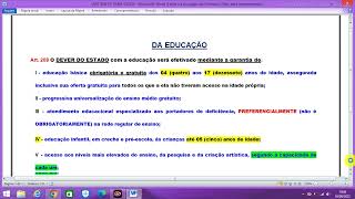 Vai cair na sua prova Artigo 208 da Constituição Concurso GuarujáSP Inspetor e Secretário 2022 [upl. by Mikaela]