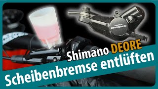 Shimano DEORE Scheibenbremse entlüften  warten  servicieren  M6000  Schritt für Schritt [upl. by Darlene]