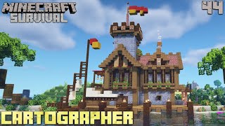 Cartographer  How to Build a Village  Lets Play Minecraft 116 Survival  Episode 44 [upl. by Lavina]