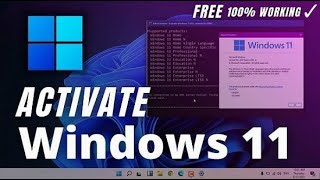 How to Activate Windows 11 for Free Tested and 100 Working in 2022 [upl. by Ettevahs]