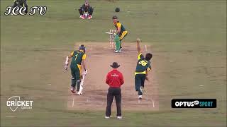 AB de Villiers Vs Mitchell Starc  The Battle of Pace Vs Aggression [upl. by Ahsi559]