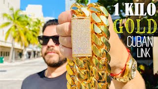 Making a 1 kilo Gold Cuban Link Chain  You Wont Believe This Process [upl. by Hinkle]