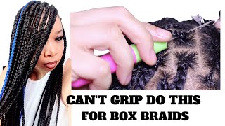 No Feed In Knotless Box Braids  Beginner Knotless Braids  Knotless Braids On Thin Hair  ShunaB [upl. by Lezirg]