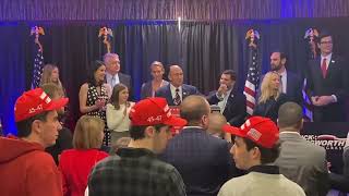 Rep Nick Langworthy gives victory speech at election watch party [upl. by Ylro7]