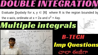 double integrationmultiple integralsbtech maths doubleintegration btech m1 doubleintegrals [upl. by Giavani]