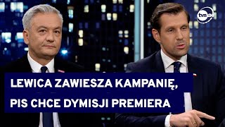 Biedroń Wezwania do dymisji premiera i szefa MON to głosy z Kremla TVN24 [upl. by Mckeon]