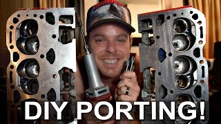 DIY Head Porting Small Block Chevy Vortec 062 Part 1 of 3 [upl. by Schuyler599]