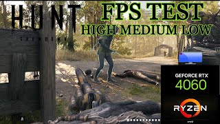 HUNT SHOWDOWN  RTX 4060  RYZEN 5 3600  219  HIGH MEDIUM LOW SETTINGS  FPS TEST  VLOG  PL [upl. by Aicinat705]