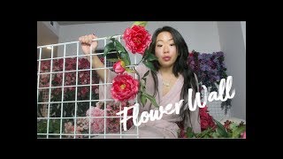 How To Make A Flower Wall Tutorial  Time Lapse [upl. by Filberte]