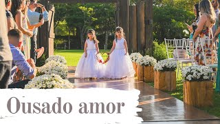 Linda entrada das alianças com a música Ousado Amor  Versão Musiart  Casamento [upl. by Aicilanna]