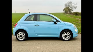 Fiat 500 12 Lounge Euro 6 ss 3dr [upl. by Esil558]