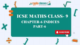 class 9th math chapter 6 indices  Chapter 6 indices  class 9 icse indices solution [upl. by Westlund]