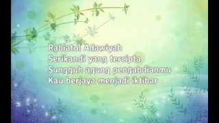 Inteam  Rabiatul Adawiyah Lirik [upl. by Ainoval483]