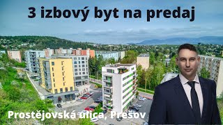 PREDANÉ 3 izbový byt na predaj Prostějovská ulica Prešov [upl. by Drawets]