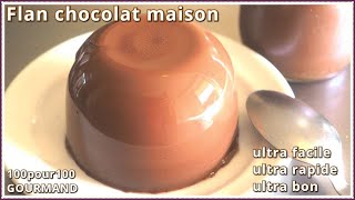 Recette de flan au chocolat [upl. by Namyw794]