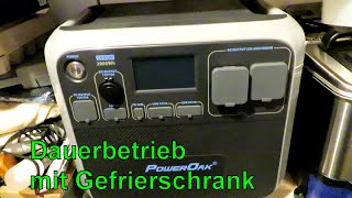 Gefrierschrank mit PowerOak AC200P betreiben im Dauerbetrieb Ein Test Bluetti Reichweitentest [upl. by Kim]