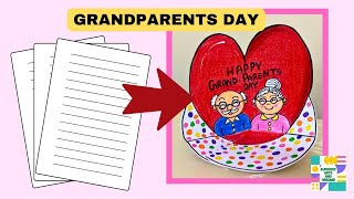 Grandparents Day Card  Grandparents Day Celebration  Granparents Day Activity handmadecard diy [upl. by Nihcas]