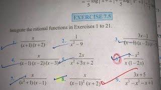 EX 75 Q1 TO Q8 SOLUTIONS OF INTEGRALS NCERT CHAPTER 7 CLASS 12thPART1 [upl. by Hamlin]