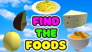 FIND THE FOOD 💖New 5 Food 💖ROBLOX 💖All Badges 115 [upl. by Ahsaeyt162]