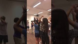 CIEE Barcelona session 1 dancing Rumba Catalana [upl. by Attevaj447]