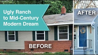 Unbelievable Transformation How I Turned An Ugly Ranch into a MidCentury Dream Home [upl. by Nekcarb]