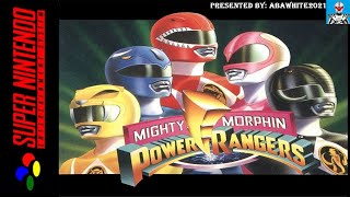 Mighty Morphin Power Rangers SNES Version Full Playthrough  Area Seven Ritas Moon Palace [upl. by Bondon325]