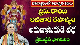 Srisaila Bhramaraba Rahasyam  Arunasurudi Story  Devibhagavatam  By Sri Vaddiparti Padmakar Garu [upl. by Siegel]