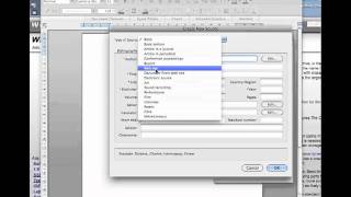 How to use MS Word Citations on a Mac [upl. by Silado685]