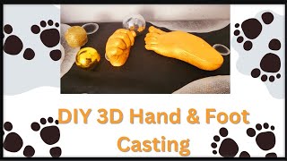 Baby casting kit how to make 3D hand amp foot baby casting at home amazonproducts [upl. by Aruam]