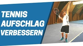 Tennis Aufschlag verbessern  In 3 Schritten zu einem besseren Aufschlag [upl. by Roselin]