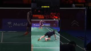 Dive like Lee Chong Wei🏸 badminton [upl. by Elohc]