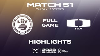 LSB vs DK Highlights ALL GAMES  Match 51  LCK Summer Split 2023 [upl. by Zoellick747]