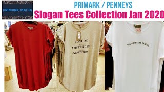 Primark Slogan Tees Collection Jan 2020 [upl. by Rik]