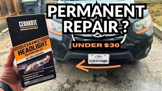 Cerakote Ceramic Headlight Restoration Kit Review  How To Make Headlights Look New Again EASILY [upl. by Anomis589]