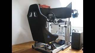 My 8020 race sim rig v2 [upl. by Ydnerb]