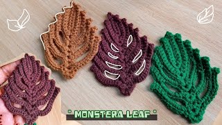 Crochet Monstera leaf [upl. by Ponce]