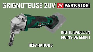 Review et test grignoteuse sans fil 20V PMKA 20Li A1 Parkside avis [upl. by Ayn]