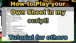 Tutorial Roblox Auto Piano Own Sheet UI  PandaExploits [upl. by Aimekahs]