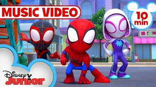 Spidey Music Videos 🎶  Marvels Spidey and his Amazing Friends  disneyjunior [upl. by Hermes]