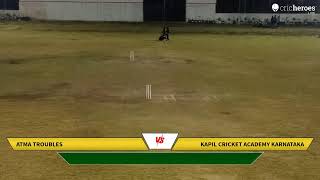 Live Cricket Match  Atma Troubles vs Kapil Cricket Academy Karnataka  10Nov24 0543 PM 20 overs [upl. by Anilyx]