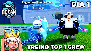 FIZ o PRIMEIRO TREINO COM a CREW TOP 1 do BRASIL THE OCEAN no BLOX FRUITS TÉCNICAS de PVP [upl. by Yasmeen908]