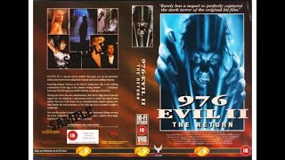 Original VHS Opening 976 Evil II  The Return 1992 UK Rental Tape [upl. by Nauqat326]