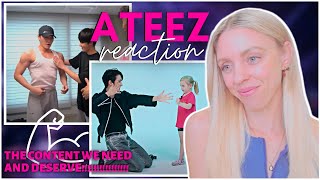 ATEEZ에이티즈  Ateez Dancing With Kids Hello82  Gym Jong Kook REACTION [upl. by Raimes]