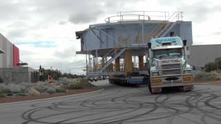 McAleese Transport move 200 tonne load  Perth Western Australia [upl. by Carly]