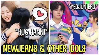 Newjeans Interaction With Other Idols [upl. by Viddah]