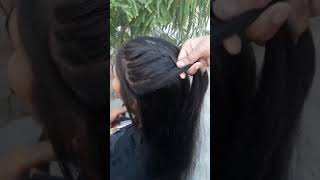 beautiful hairstyle for long hair girlshairstyle hairtutorial youtubeshorts shorts short hair [upl. by Anreval352]